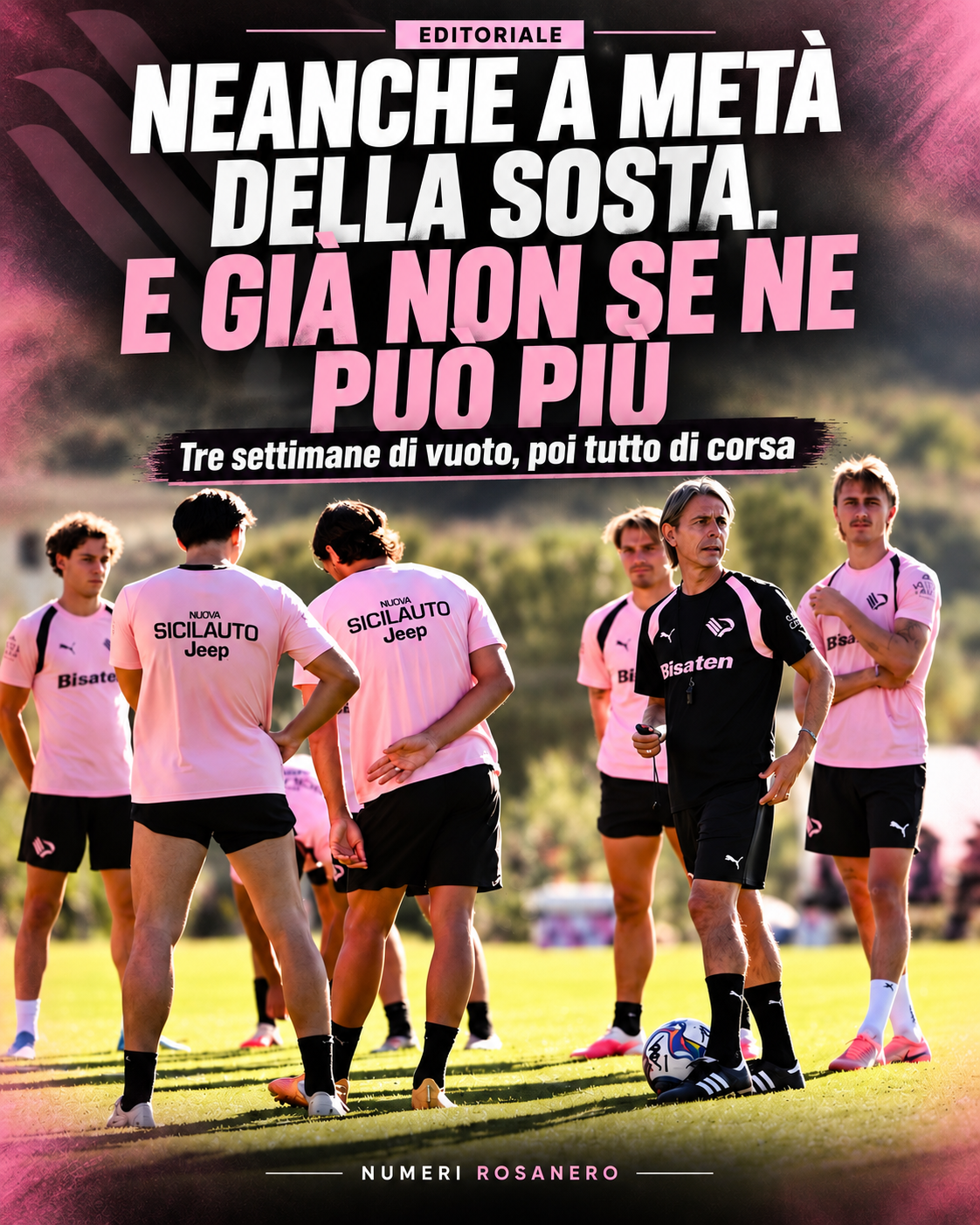 Tre settimane di sosta. Poi tutto di corsa