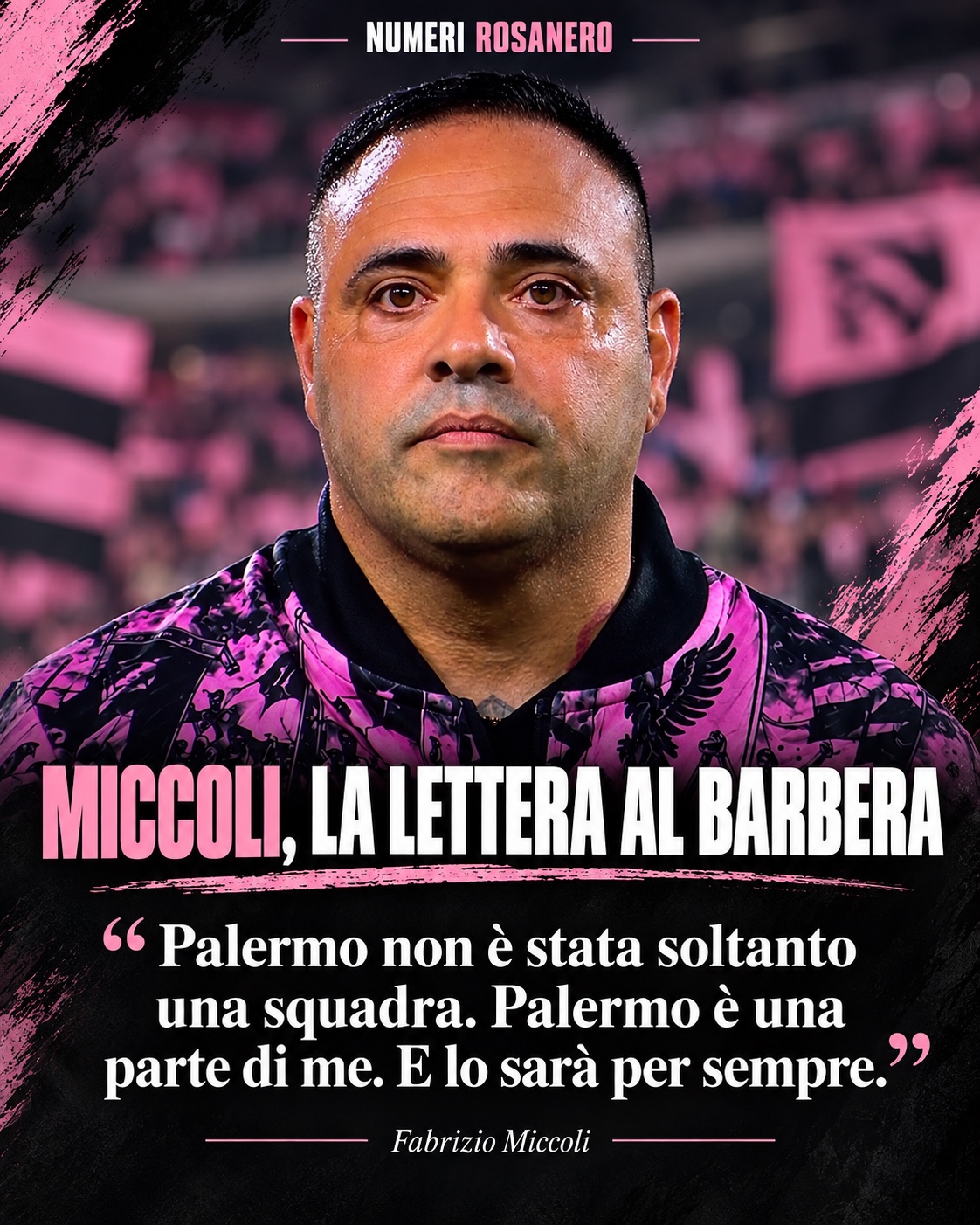Miccoli, la lettera al Barbera