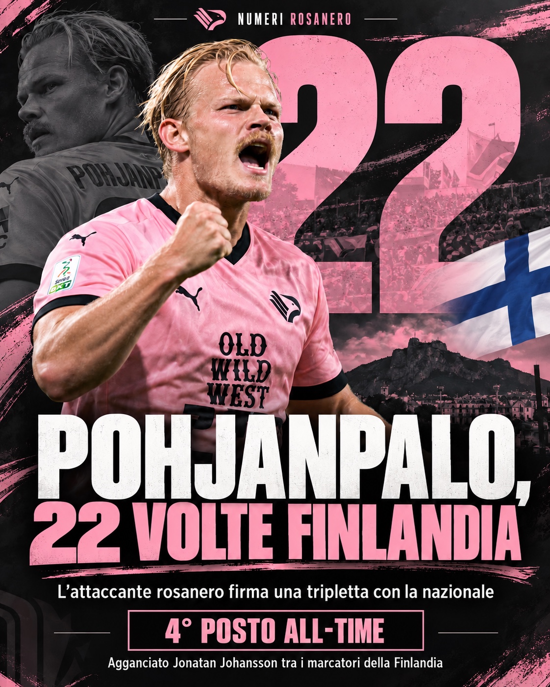 Pohjanpalo, 22 volte Finlandia